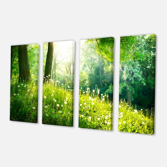 Designart - Beautiful Green Grass and Trees